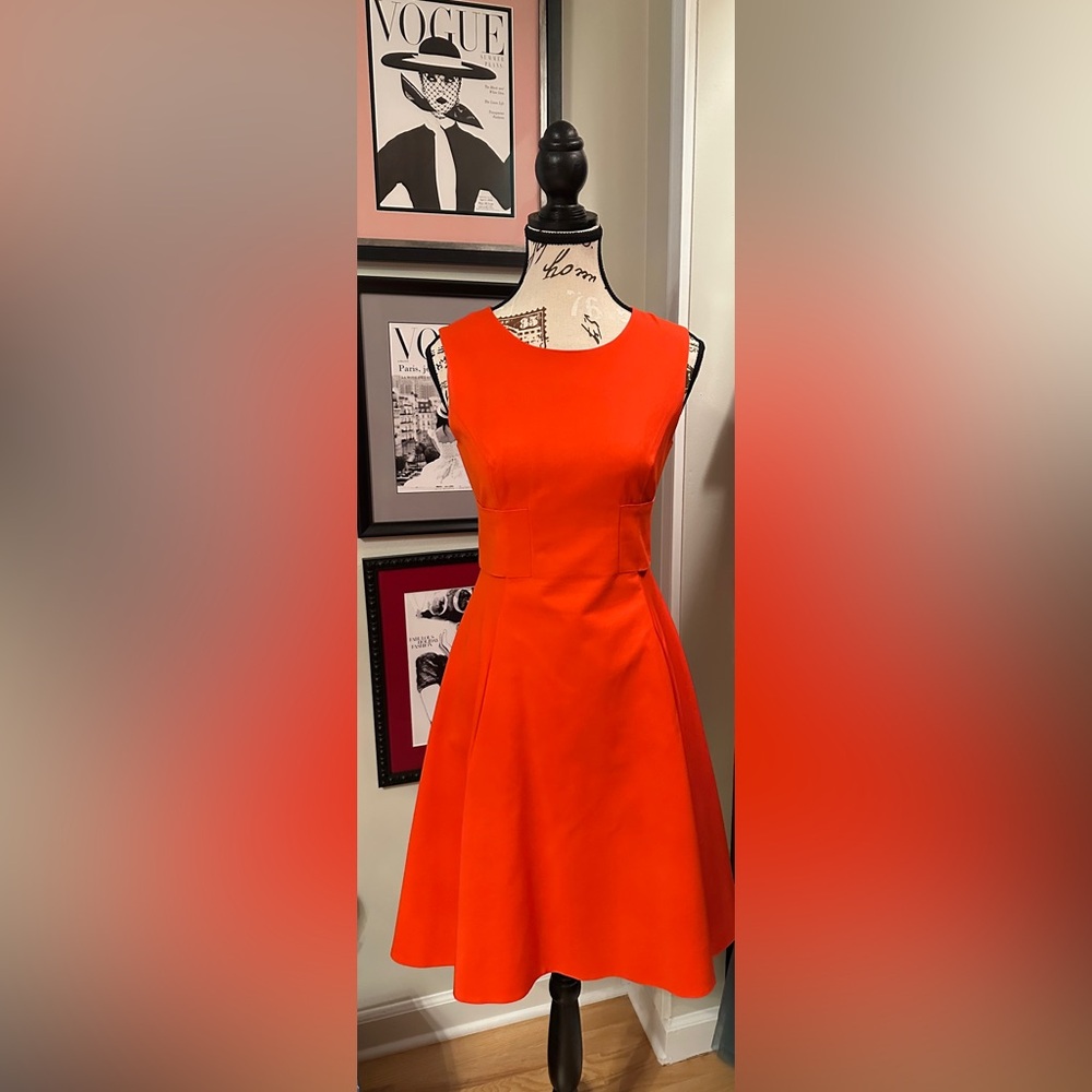 Kate Spade Vibrant Orange Mini Dress
